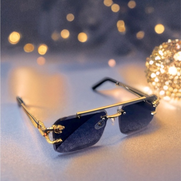 Gold and Black Sunglasses - Picture 1 of 10